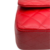 シャネル CHANEL デカマトラッセ30 A58600 19番台 レッド SV金具 キャビアスキン レディース ショルダーバッグ