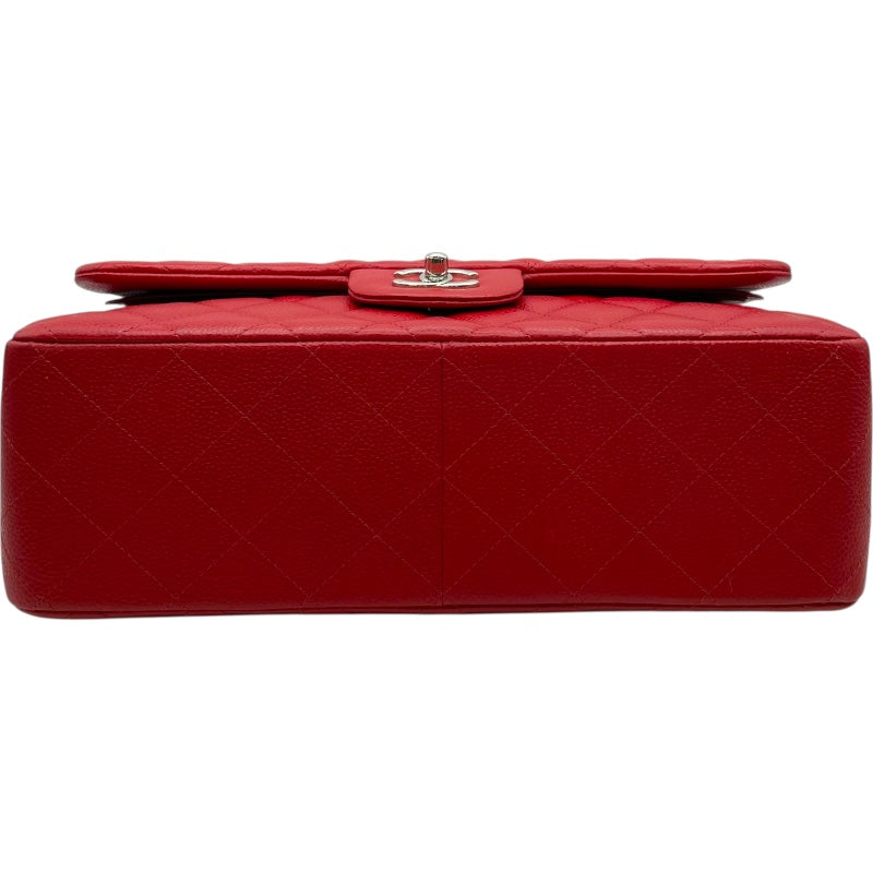 シャネル CHANEL デカマトラッセ30 A58600 19番台 レッド SV金具 キャビアスキン レディース ショルダーバッグ