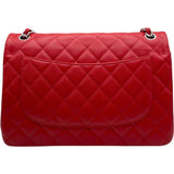 シャネル CHANEL デカマトラッセ30 A58600 19番台 レッド SV金具 キャビアスキン レディース ショルダーバッグ