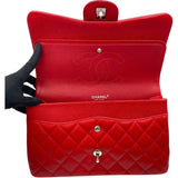 シャネル CHANEL デカマトラッセ30 A58600 19番台 レッド SV金具 キャビアスキン レディース ショルダーバッグ
