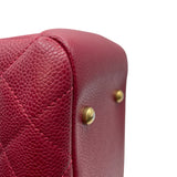 シャネル CHANEL ココマーク2WAYチェーンショルダー 24番台 レッド GD金具 キャビアンスキン レディース ショルダーバッグ