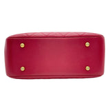 シャネル CHANEL ココマーク2WAYチェーンショルダー 24番台 レッド GD金具 キャビアンスキン レディース ショルダーバッグ