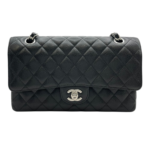 シャネル CHANEL マトラッセ25 A01112 23番台 ブラック SV金具 キャビアスキン レディース ショルダーバッグ