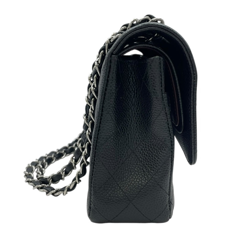 シャネル CHANEL マトラッセ25 A01112 23番台 ブラック SV金具 キャビアスキン レディース ショルダーバッグ