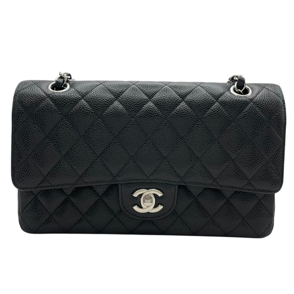シャネル CHANEL マトラッセ25 A01112 23番台 ブラック SV金具 キャビアスキン レディース ショルダーバッグ