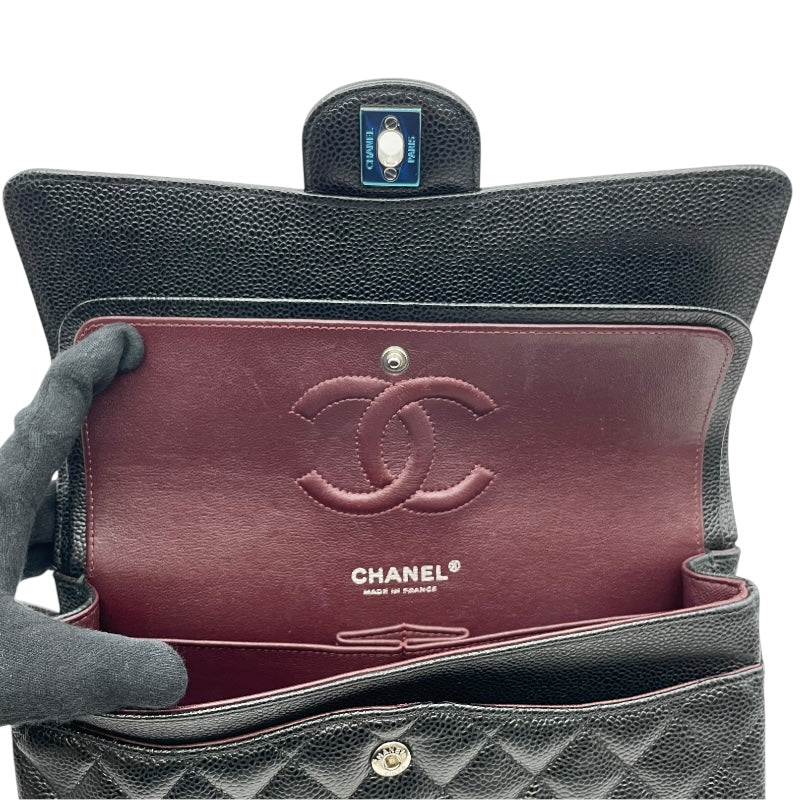 シャネル CHANEL マトラッセ25 A01112 23番台 ブラック SV金具 キャビアスキン レディース ショルダーバッグ