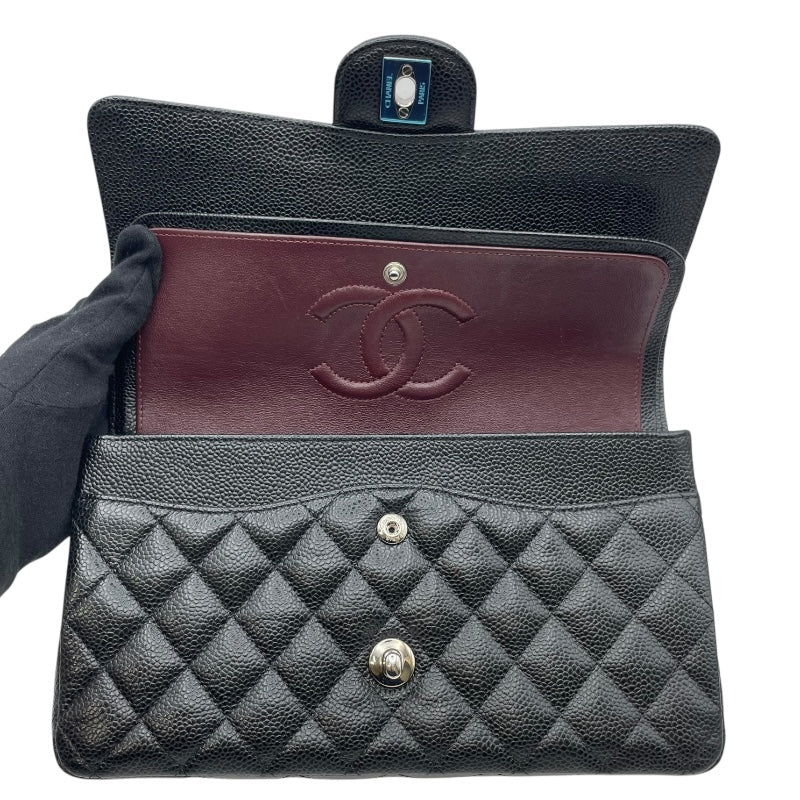 シャネル CHANEL マトラッセ25 A01112 23番台 ブラック SV金具 キャビアスキン レディース ショルダーバッグ