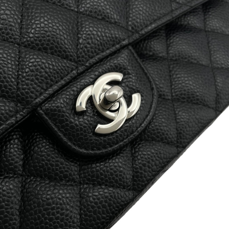 シャネル CHANEL マトラッセ25 A01112 23番台 ブラック SV金具 キャビアスキン レディース ショルダーバッグ