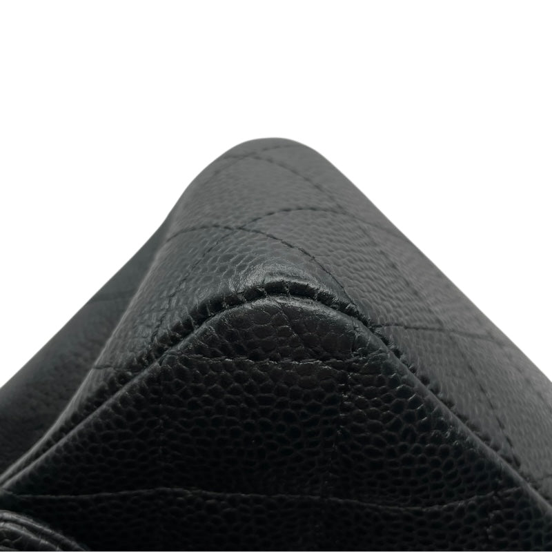 シャネル CHANEL マトラッセ25 A01112 23番台 ブラック SV金具 キャビアスキン レディース ショルダーバッグ