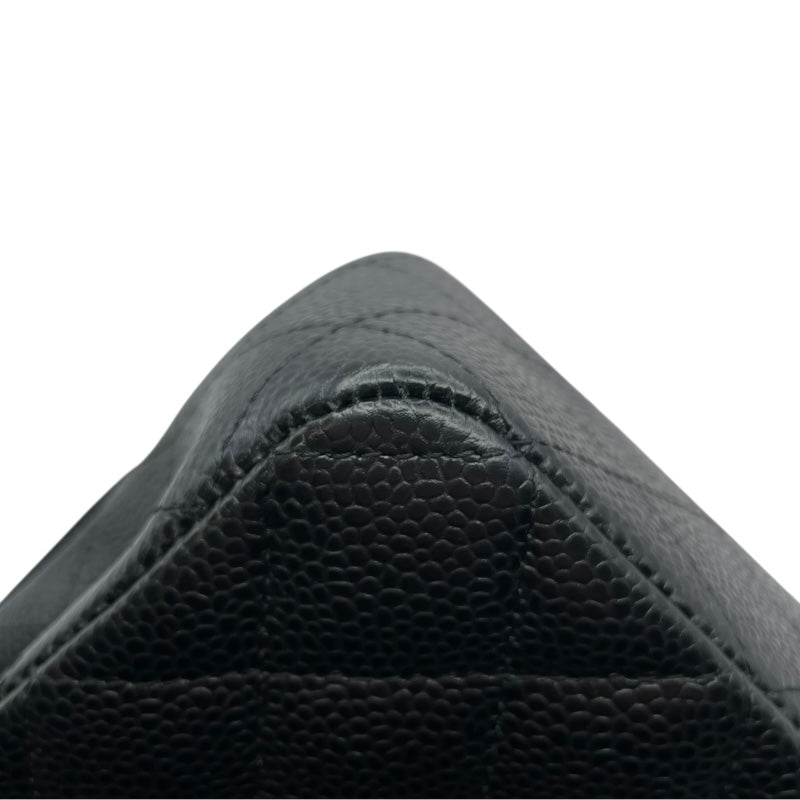 シャネル CHANEL マトラッセ25 A01112 23番台 ブラック SV金具 キャビアスキン レディース ショルダーバッグ