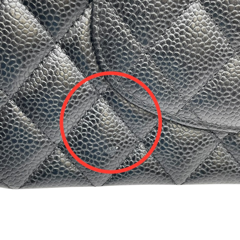 シャネル CHANEL マトラッセ25 A01112 26番台 ブラック GD金具 キャビアスキン レディース ショルダーバッグ
