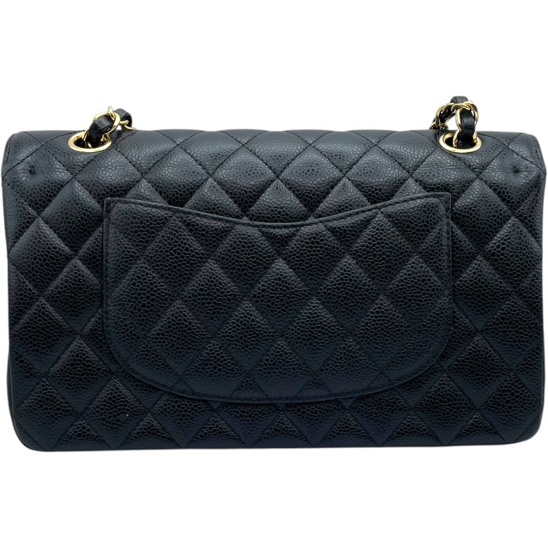 シャネル CHANEL マトラッセ25 A01112 26番台 ブラック GD金具 キャビアスキン レディース ショルダーバッグ