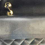 シャネル CHANEL マトラッセ25 A01112 26番台 ブラック GD金具 キャビアスキン レディース ショルダーバッグ