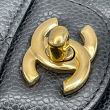 シャネル CHANEL マトラッセ25 A01112 26番台 ブラック GD金具 キャビアスキン レディース ショルダーバッグ