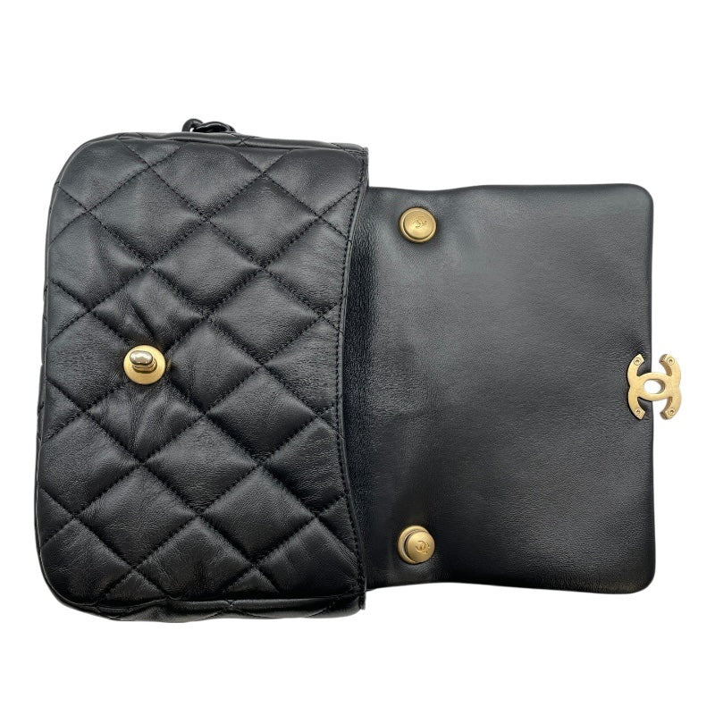 シャネル CHANEL マトラッセ チェーンショルダーバッグ AS3206 ブラック GD金具 ラムスキン レディース ショルダーバッグ