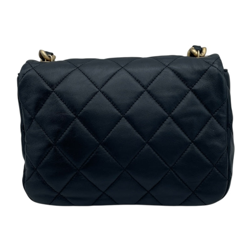 シャネル CHANEL マトラッセ チェーンショルダーバッグ AS3206 ブラック GD金具 ラムスキン レディース ショルダーバッグ