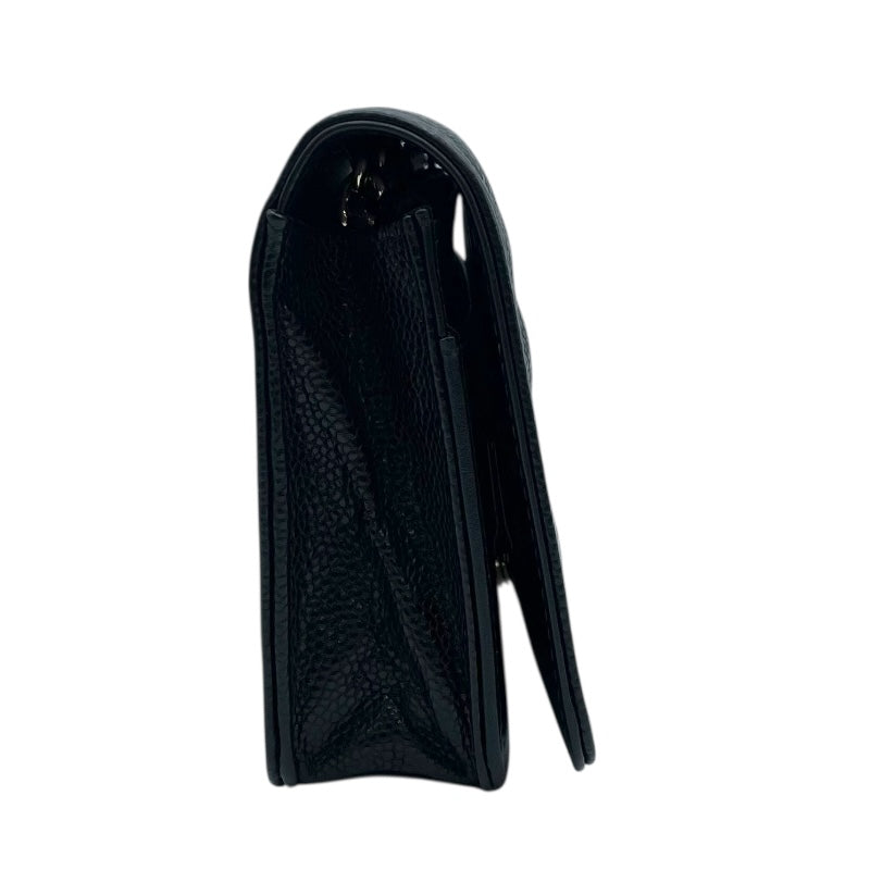 シャネル CHANEL ボーイシャネルチェーンウォレット AP0117 ブラック GD金具 キャビアスキン レディース ショルダーバッグ