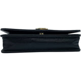 シャネル CHANEL ボーイシャネルチェーンウォレット AP0117 ブラック GD金具 キャビアスキン レディース ショルダーバッグ