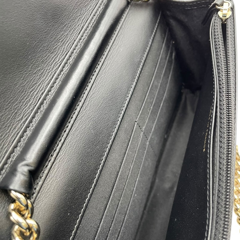シャネル CHANEL ボーイシャネルチェーンウォレット AP0117 ブラック GD金具 キャビアスキン レディース ショルダーバッグ