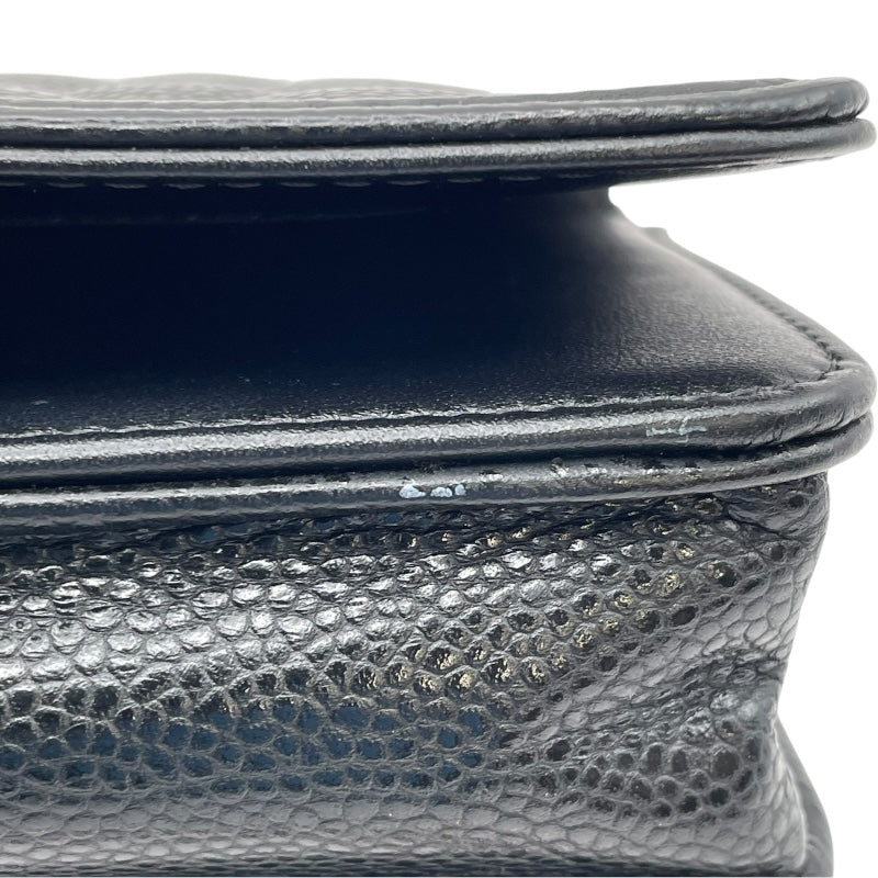 シャネル CHANEL ボーイシャネルチェーンウォレット AP0117 ブラック GD金具 キャビアスキン レディース ショルダーバッグ