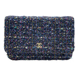 シャネル CHANEL マトラッセチェーンウォレット AP0250 26番台 パープル SV金具 ツイート レディース ウォレットチェーン