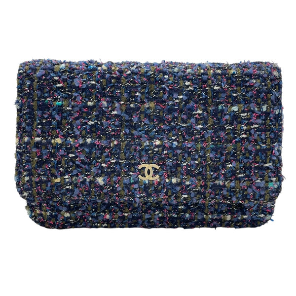 シャネル CHANEL マトラッセチェーンウォレット AP0250 26番台 パープル SV金具 ツイート レディース ウォレットチェーン