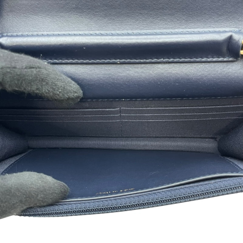 シャネル CHANEL マトラッセチェーンウォレット AP0250 26番台 パープル SV金具 ツイート レディース ウォレットチェーン