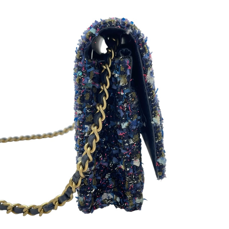 シャネル CHANEL マトラッセチェーンウォレット AP0250 26番台 パープル SV金具 ツイート レディース ウォレットチェーン