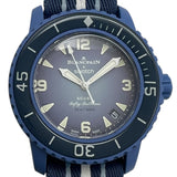 スウォッチ swatch バイオセラミック スキューバ フィフティファゾムコレクション SO35A100 ブルー 金性バイオセラミック 自動巻き メンズ 腕時計