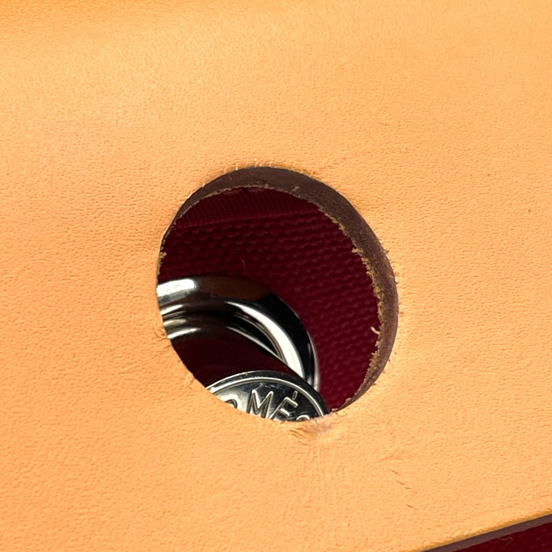 エルメス HERMES エールバッグジップPM A刻 ルージュカザック SV金具 トワル・ヴァッシュ レディース ショルダーバッグ