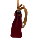 エルメス HERMES エールバッグジップPM A刻 ルージュカザック SV金具 トワル・ヴァッシュ レディース ショルダーバッグ