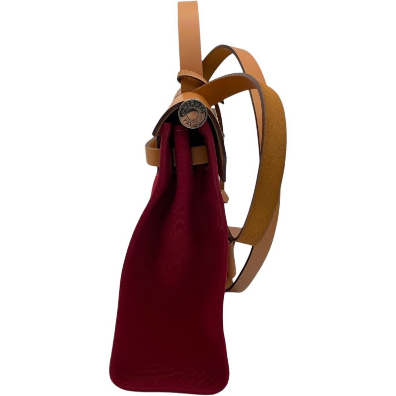 エルメス HERMES エールバッグジップPM A刻 ルージュカザック SV金具 トワル・ヴァッシュ レディース ショルダーバッグ