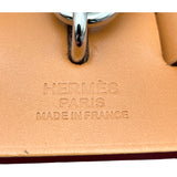 エルメス HERMES エールバッグジップPM A刻 ルージュカザック SV金具 トワル・ヴァッシュ レディース ショルダーバッグ