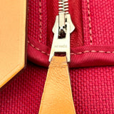 エルメス HERMES エールバッグジップPM A刻 ルージュカザック SV金具 トワル・ヴァッシュ レディース ショルダーバッグ