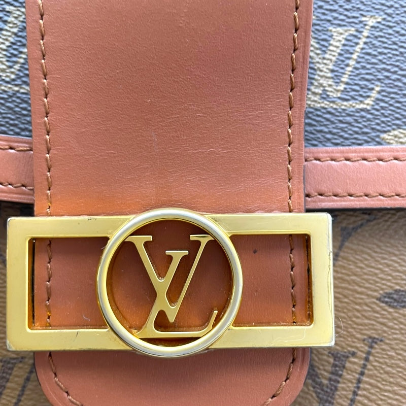 ルイ・ヴィトン LOUIS VUITTON ドーフィーヌMM M45958 ブラウン モノグラム・リバース レディース ショルダーバッグ