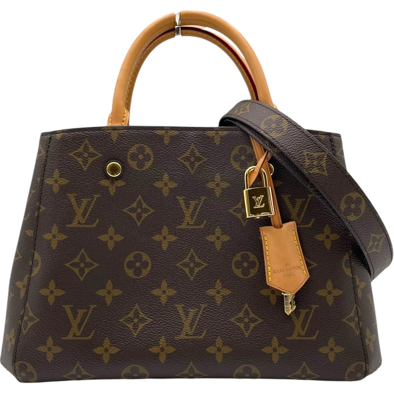 ルイ・ヴィトン LOUIS VUITTON モンテーニュBB M41055 ブラウン モノグラム レディース ハンドバッグ