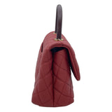 シャネル CHANEL ココハンドルXS A92990 24番台 レッド GD金具 キャビアスキン/リザード レディース ショルダーバッグ