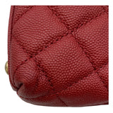 シャネル CHANEL ココハンドルXS A92990 24番台 レッド GD金具 キャビアスキン/リザード レディース ショルダーバッグ