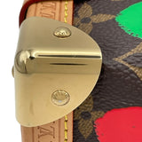 ルイ・ヴィトン LOUIS VUITTON LV×YKサイドトランク 草間彌生　 M46396 ブラウン モノグラム・ペインティッド・ドット レディース ショルダーバッグ