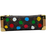 ルイ・ヴィトン LOUIS VUITTON LV×YKサイドトランク 草間彌生　 M46396 ブラウン モノグラム・ペインティッド・ドット レディース ショルダーバッグ