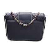 シャネル CHANEL ミニマトラッセチェーンショルダーバッグ ネイビー/シルバー金具 ラム レディース ショルダーバッグ