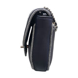 シャネル CHANEL ミニマトラッセチェーンショルダーバッグ ネイビー/シルバー金具 ラム レディース ショルダーバッグ