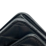 シャネル CHANEL マトラッセ チェーンウォレット ライオンモチーフ AP3424 ブラック GD金具 ラムスキン レディース ウォレットチェーン