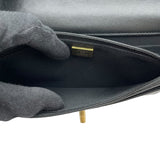 シャネル CHANEL マトラッセ チェーンウォレット ライオンモチーフ AP3424 ブラック GD金具 ラムスキン レディース ウォレットチェーン