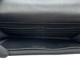 シャネル CHANEL マトラッセ チェーンウォレット ライオンモチーフ AP3424 ブラック GD金具 ラムスキン レディース ウォレットチェーン