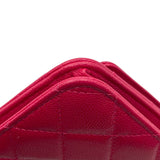 シャネル CHANEL ココロック マトラッセ チェーンウォレット A80766 22番台 ピンク GD金具 キャビア レディース ウォレットチェーン