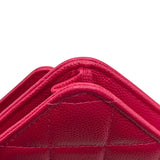 シャネル CHANEL ココロック マトラッセ チェーンウォレット A80766 22番台 ピンク GD金具 キャビア レディース ウォレットチェーン