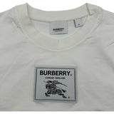 バーバリー BURBERRY プローサムラベルロゴワッペン半袖Tシャツ 8063476 ホワイト コットン レディース 半袖Ｔシャツ
