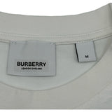 バーバリー BURBERRY プローサムラベルロゴワッペン半袖Tシャツ 8063476 ホワイト コットン レディース 半袖Ｔシャツ