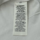バーバリー BURBERRY プローサムラベルロゴワッペン半袖Tシャツ 8063476 ホワイト コットン レディース 半袖Ｔシャツ